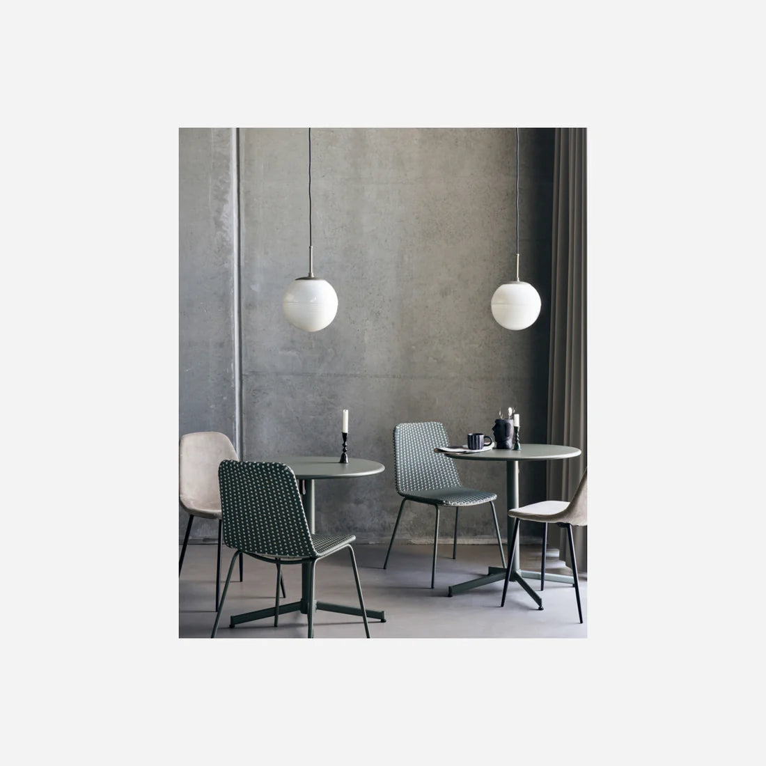 Lampe, HDHalda, Hvid;Brun