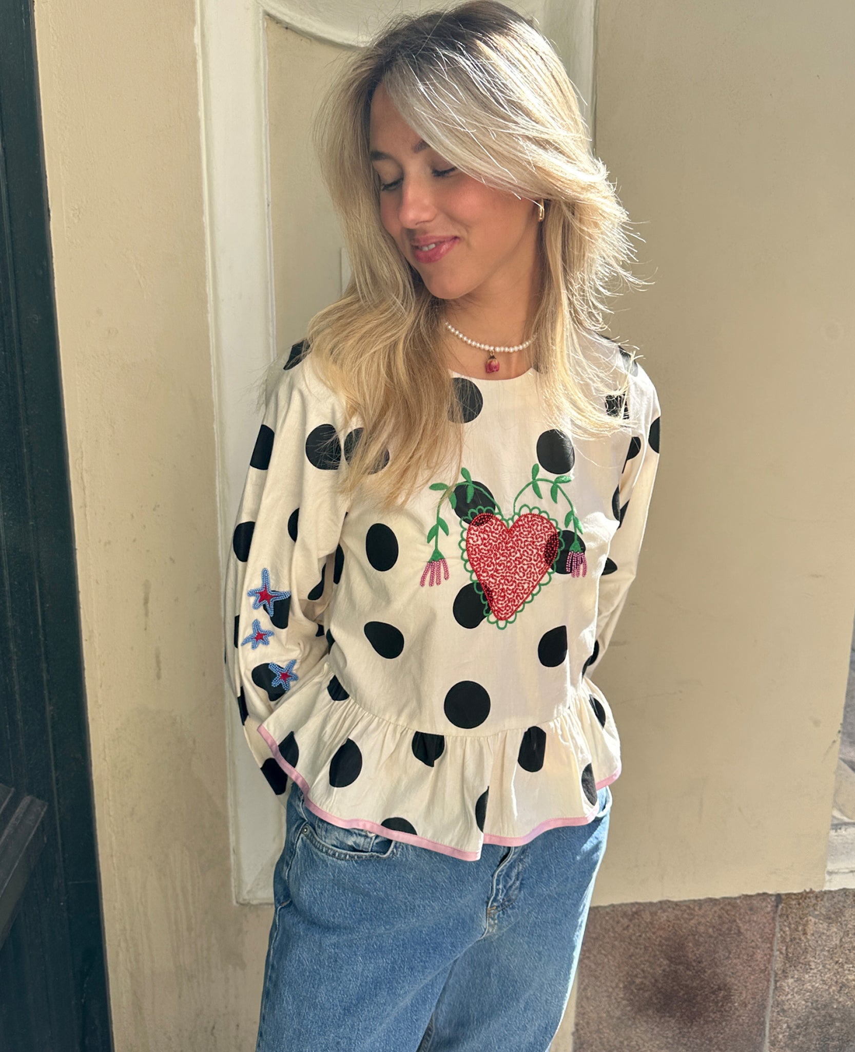 Top Diana - Black Dot