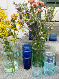 Kande i genbrugsglas