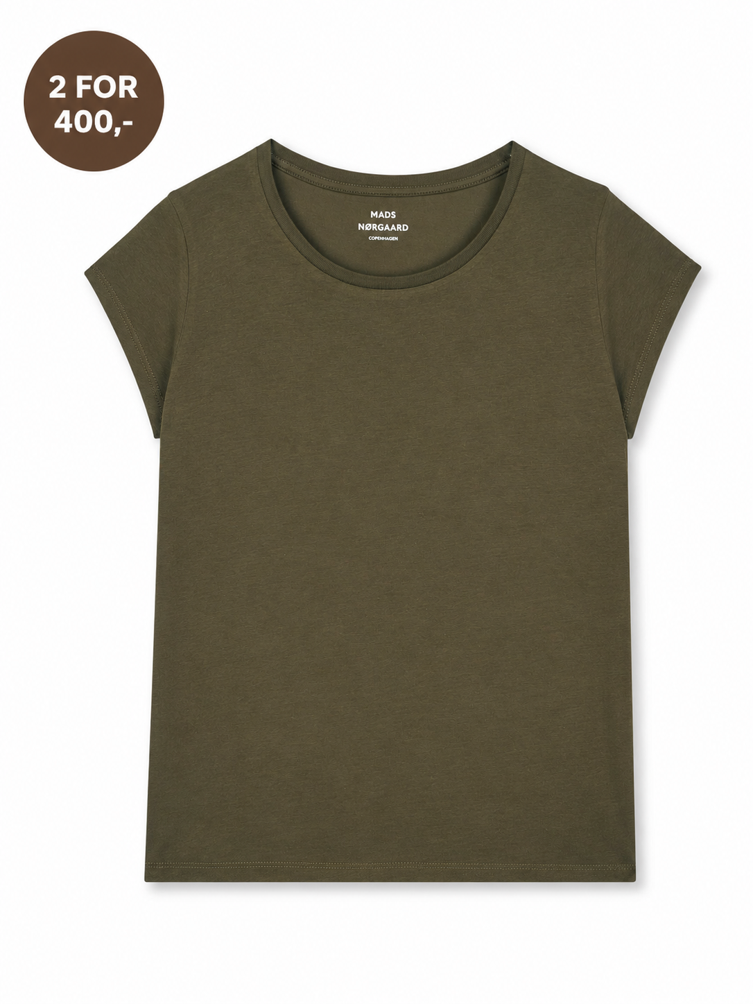 Mads Nørgaard Fine Jersey Teasy Tee FAV – T-shirt i økologisk bomuld