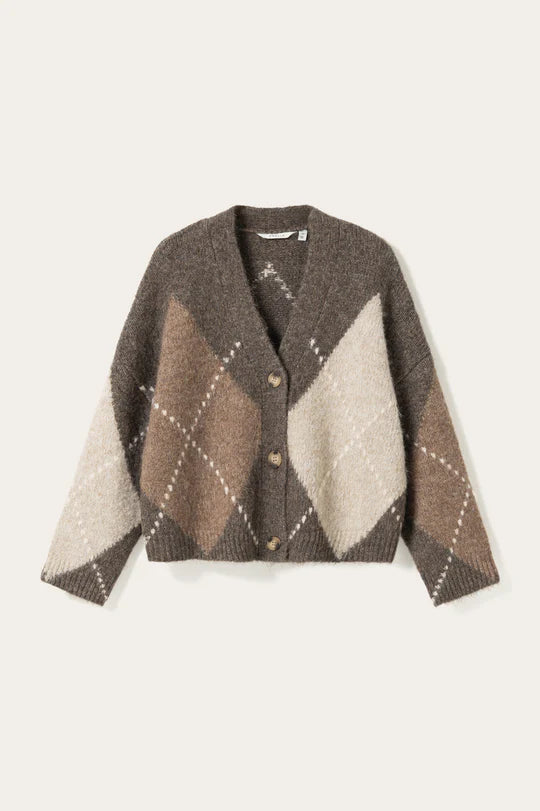 N-Laiana Knit Cardigan – Ash Brown Mix