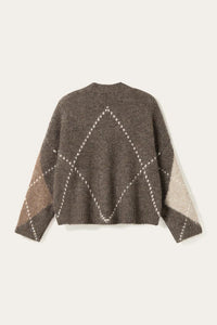 N-Laiana Knit Cardigan – Ash Brown Mix