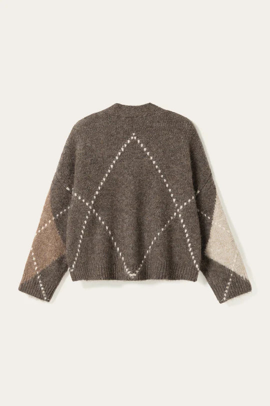 N-Laiana Knit Cardigan – Ash Brown Mix
