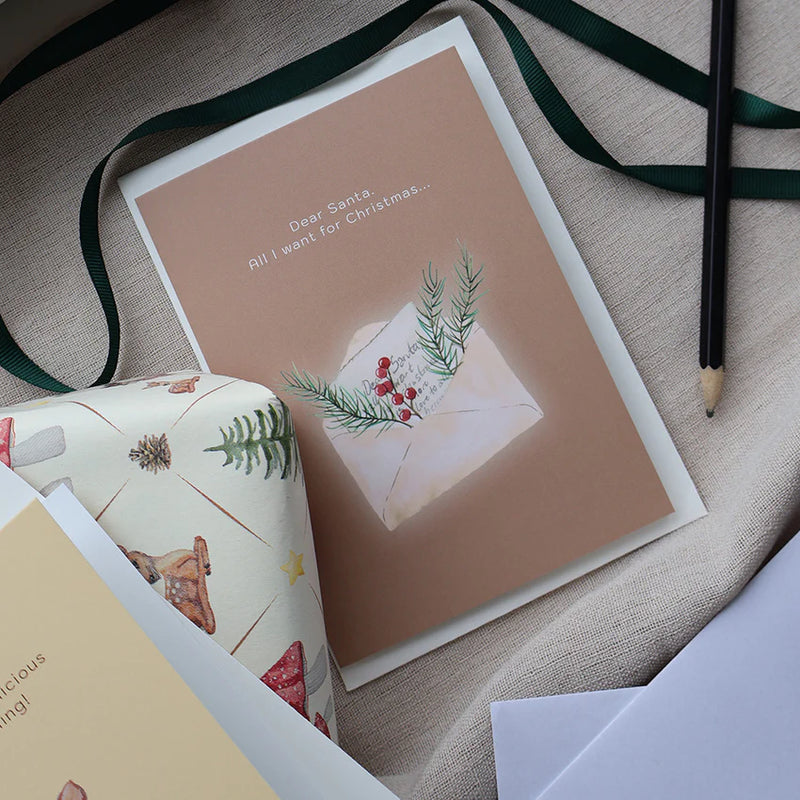 Foldet kort, Dear Santa - Jul