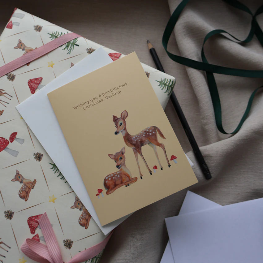 Foldet kort, Bambilicious - Jul