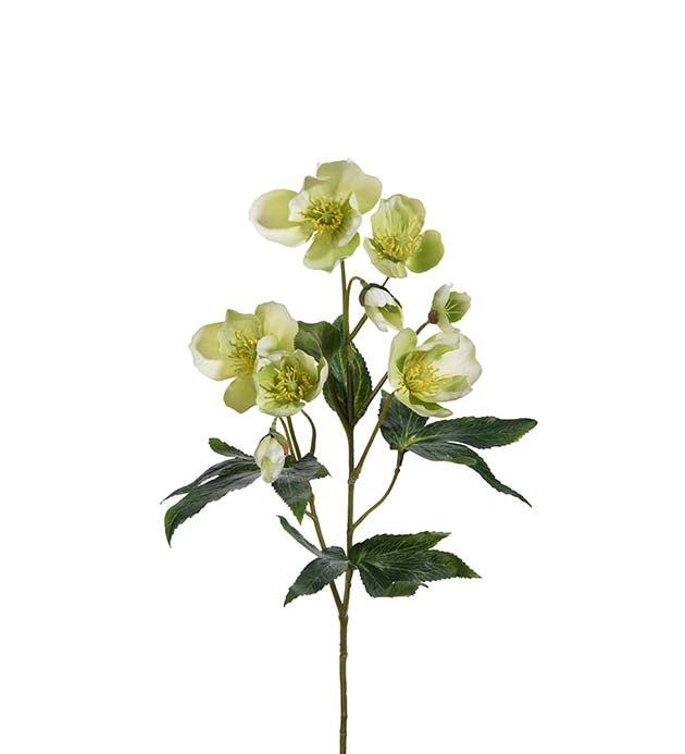 Kunstig Julerose – Grøn 57 cm