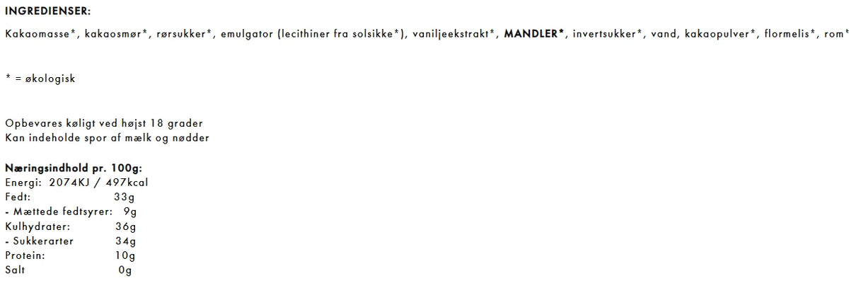 Ankers Cigar – Marcipan, Rom & Mørk Chokolade – 1 stk. – Anker Chokolade