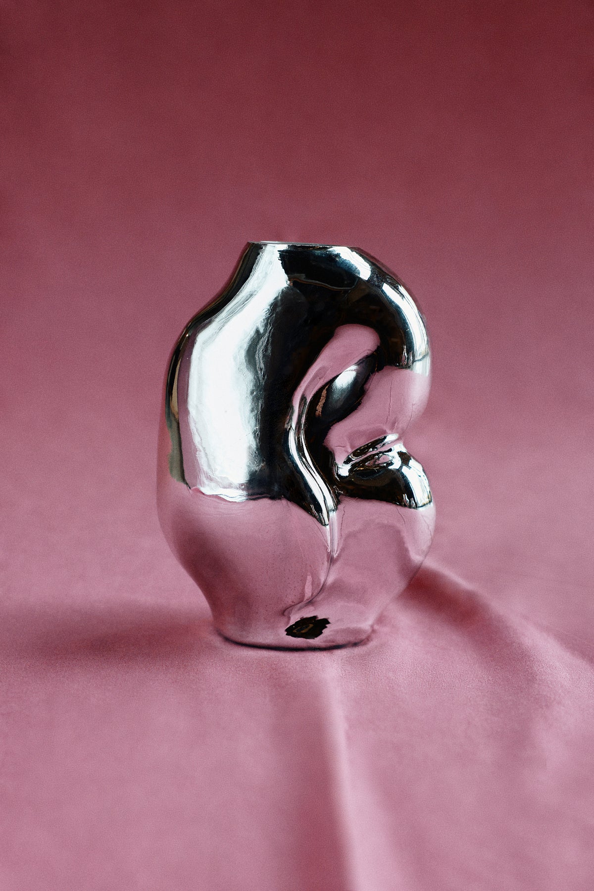 HKliving Gleam vase – lille elegant glasvase i Chrome
