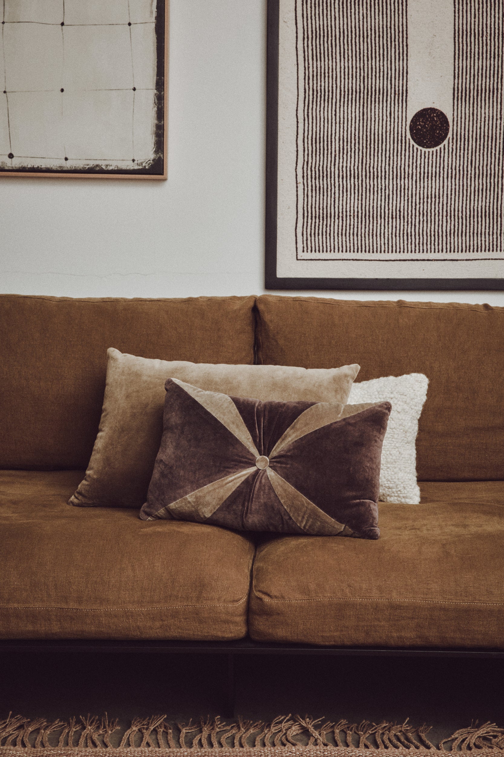 HKliving velour pude - 50x30 cm