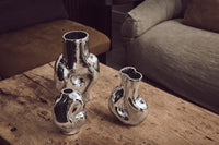 HKliving Gleam vase – lille elegant glasvase i Chrome