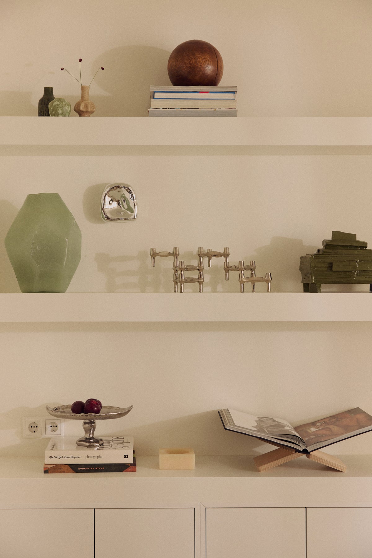 Glasskulptur i krom - nr 2