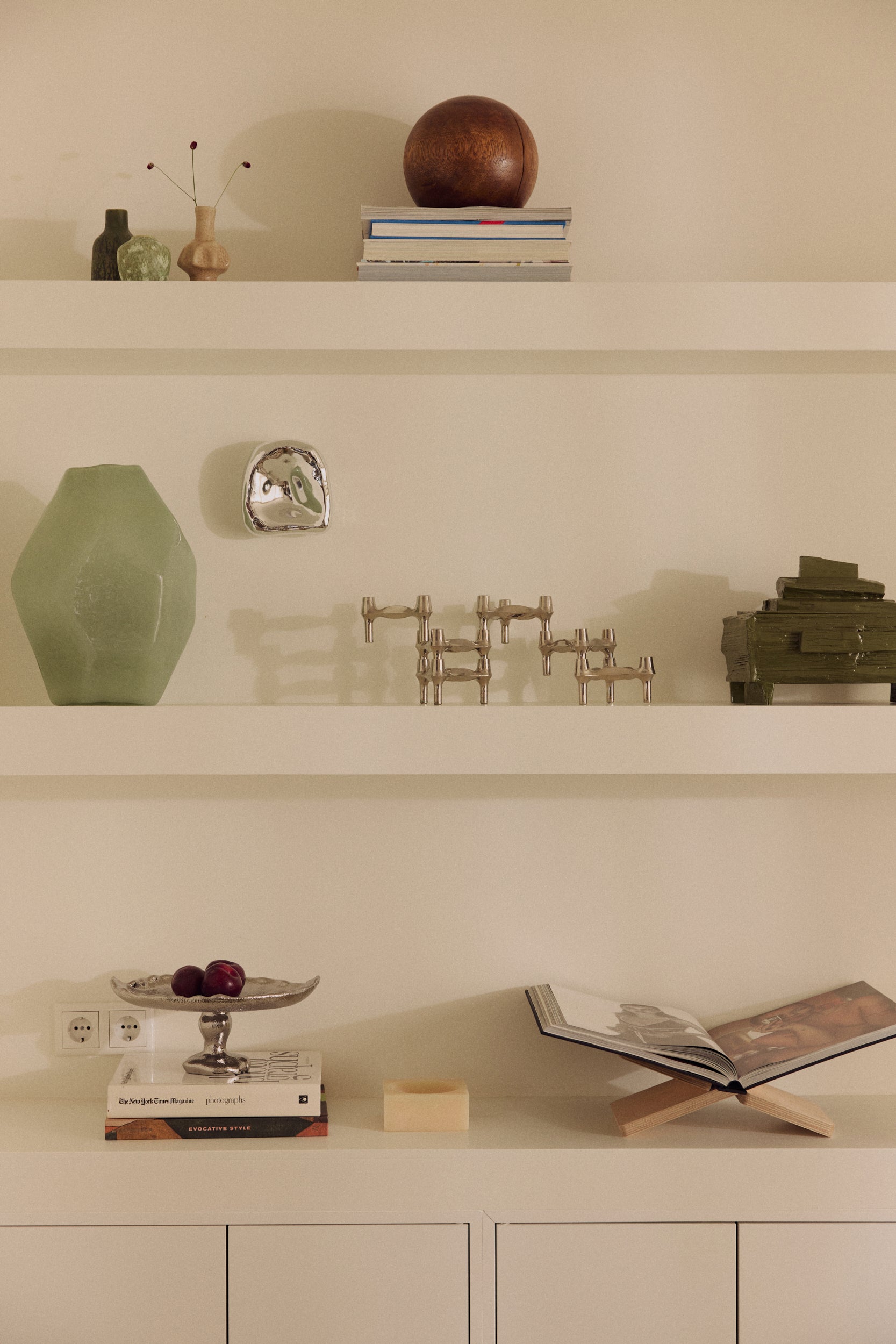 Glasskulptur i krom - nr 2
