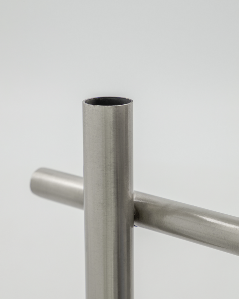 Lysestage - 5 armet antik sølvfinish