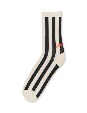 Antonella Sock Single – Black/Vanilla Ice – Mads Nørgaard