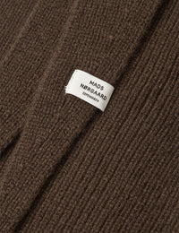 One Wool Frika Hooded Scarf – Turkish Coffee – Mads Nørgaard