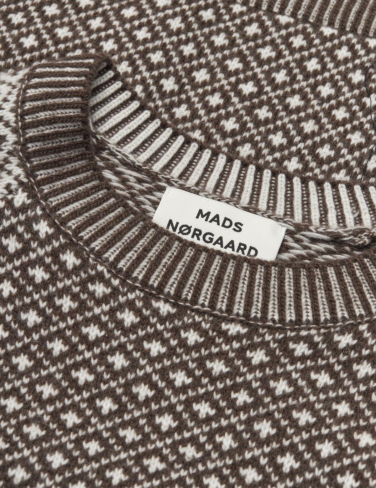 Super Wool Sofie Iceland Sweater – Turkish Coffee/Vanilla Ice – Mads Nørgaard