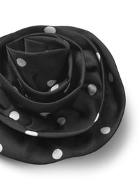MN Rose Brooch – Dot Black/White – Mads Nørgaard