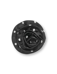 MN Rose Brooch – Dot Black/White – Mads Nørgaard