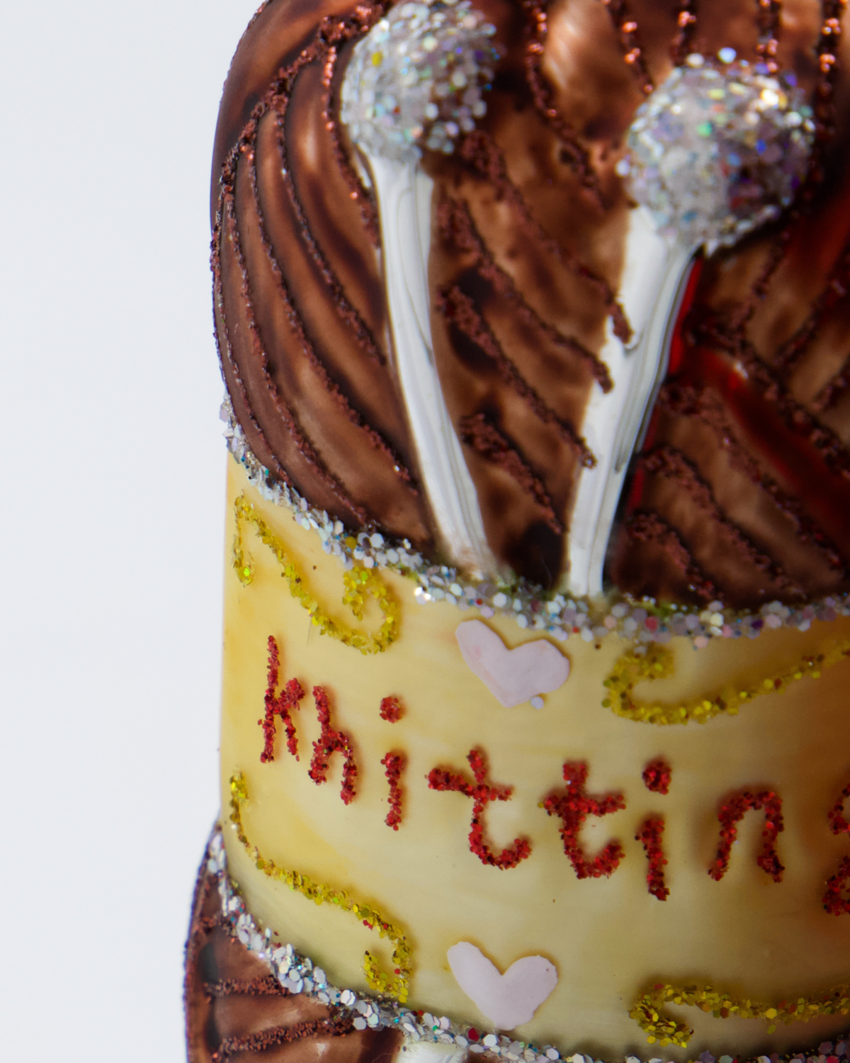 Juleornament – garnnøgle brun