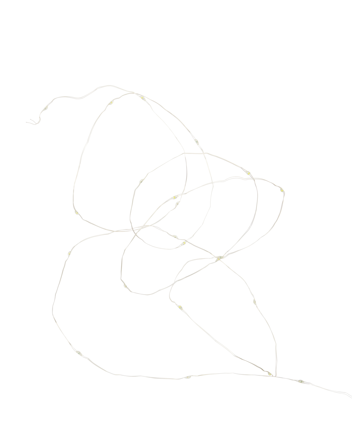 Lyskæde, HD10 m, Sølv