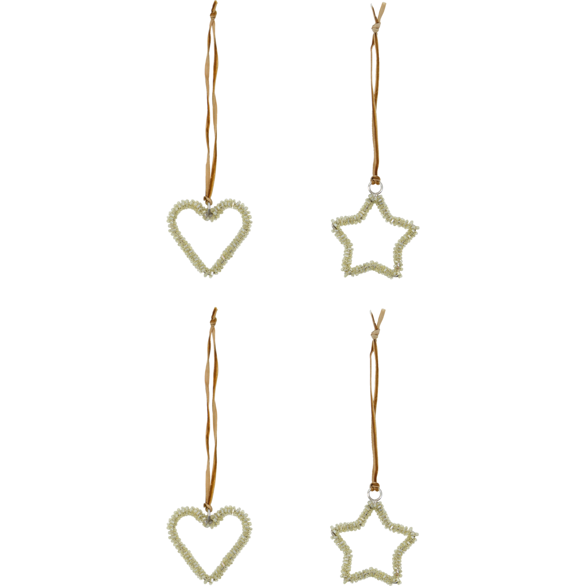 Ornament champagnefarvet