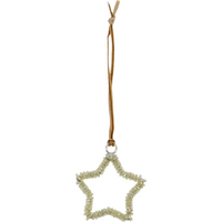 Ornament champagnefarvet