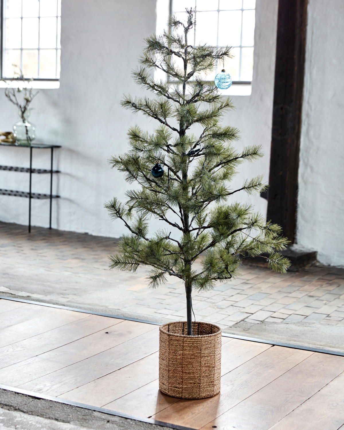 Juletræ med LED-Lys 180 cm.