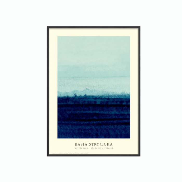 Stuck on a Feeling – Blue II (A2 inkl. sort træramme)