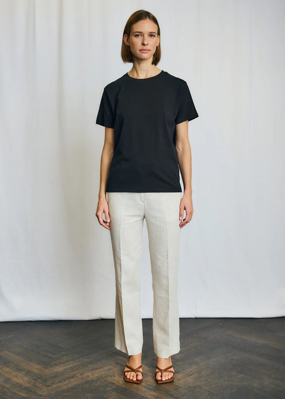 T-shirt Luna - Sort