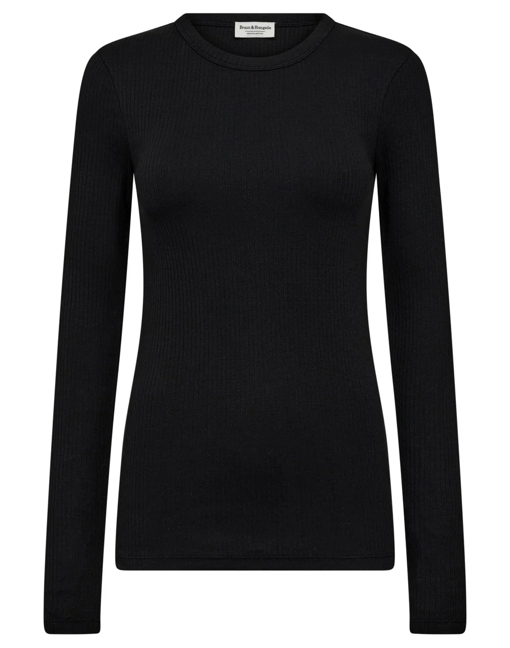 Langærmet T-shirt Margrethe - Sort