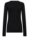 Langærmet T-shirt Margrethe - Sort