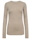 Langærmet T-shirt Margrethe - Off white