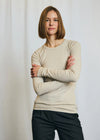 Langærmet T-shirt Margrethe - Off white