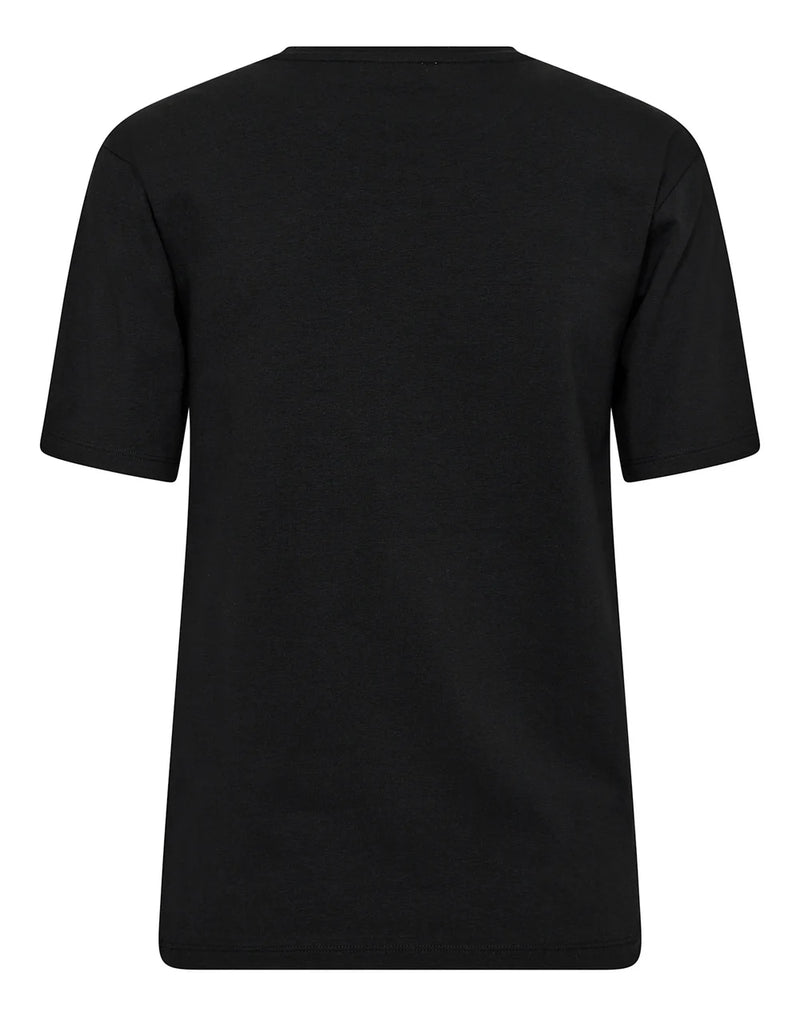 T-shirt Abelone Slimfit - Sort