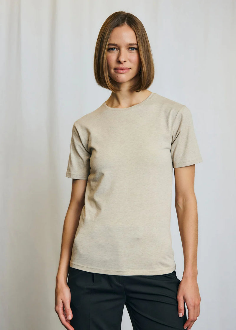 T-shirt Abelone Slimfit - Sand