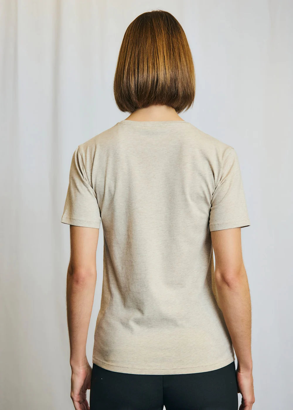 T-shirt Abelone Slimfit - Sand