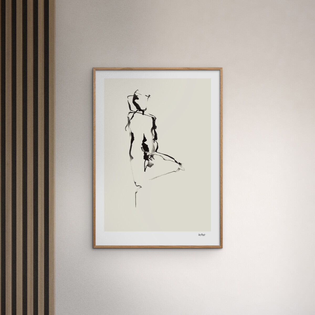 Lisa Marie Frost – Woman IX (30x40 cm inkl. egetræsramme)
