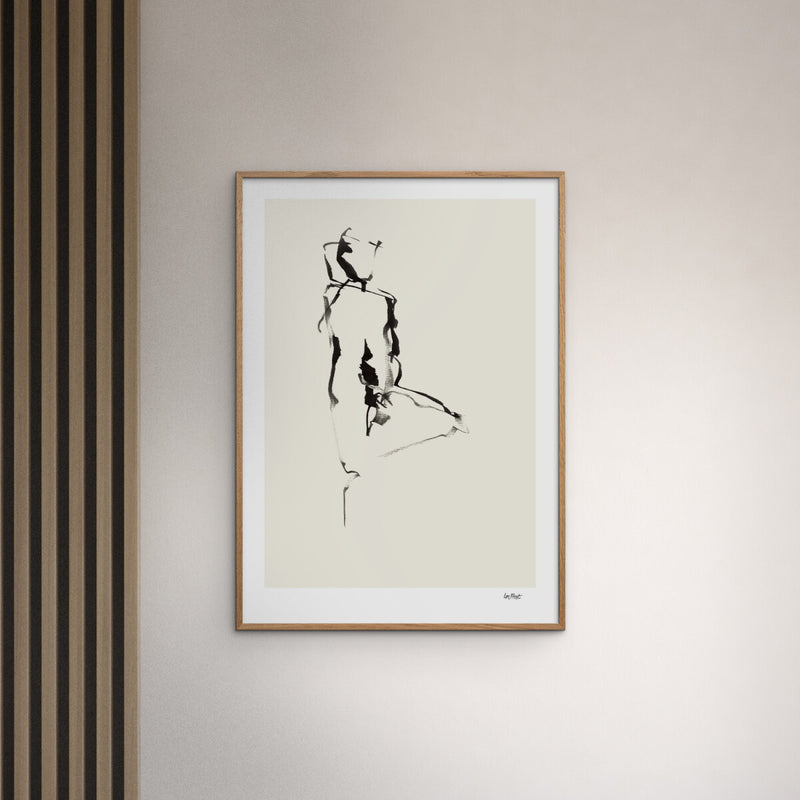 Lisa Marie Frost – Woman IX (30x40 cm inkl. egetræsramme)