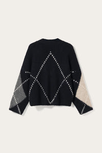 N-Laiana Knit Cardigan – Navy Mix