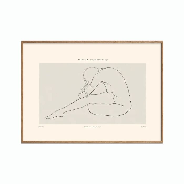 Ananda K. Coomaraswamy – Kunstplakat (30x40 cm inkl. egetræsramme)