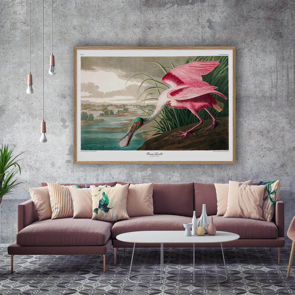 Roseate Spoonbill 100 x 140 cm.