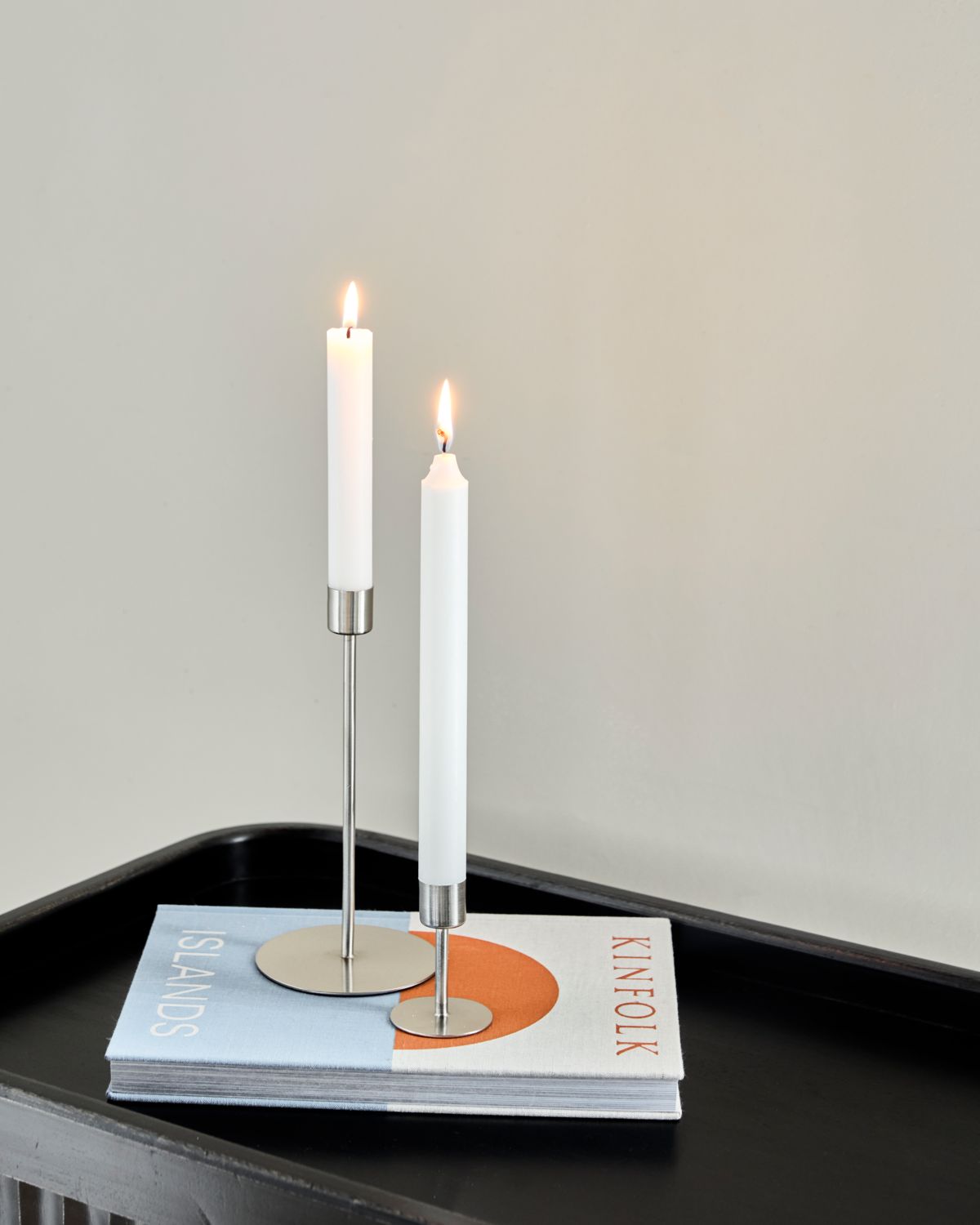 Lysestage, HDAnit, Sølv finish, lille