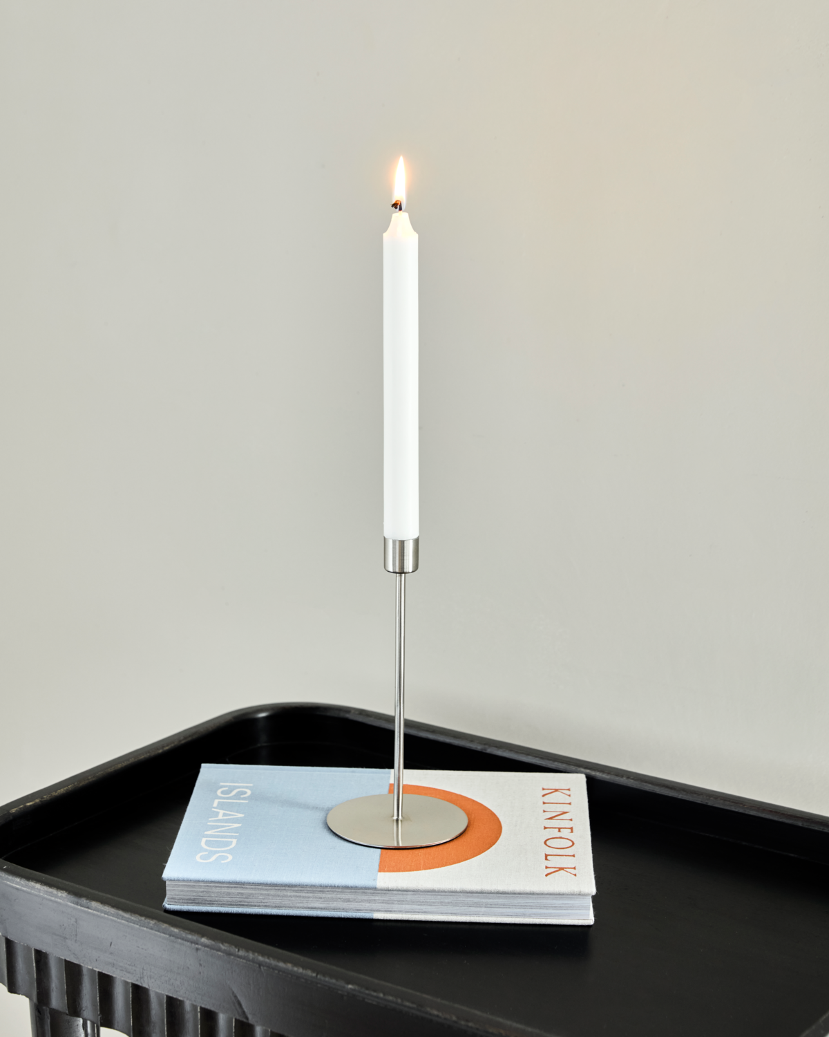 Lysestage, HDAnit, Sølv finish, stor