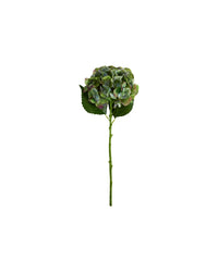 Kunstig hortensia i grøn og blå