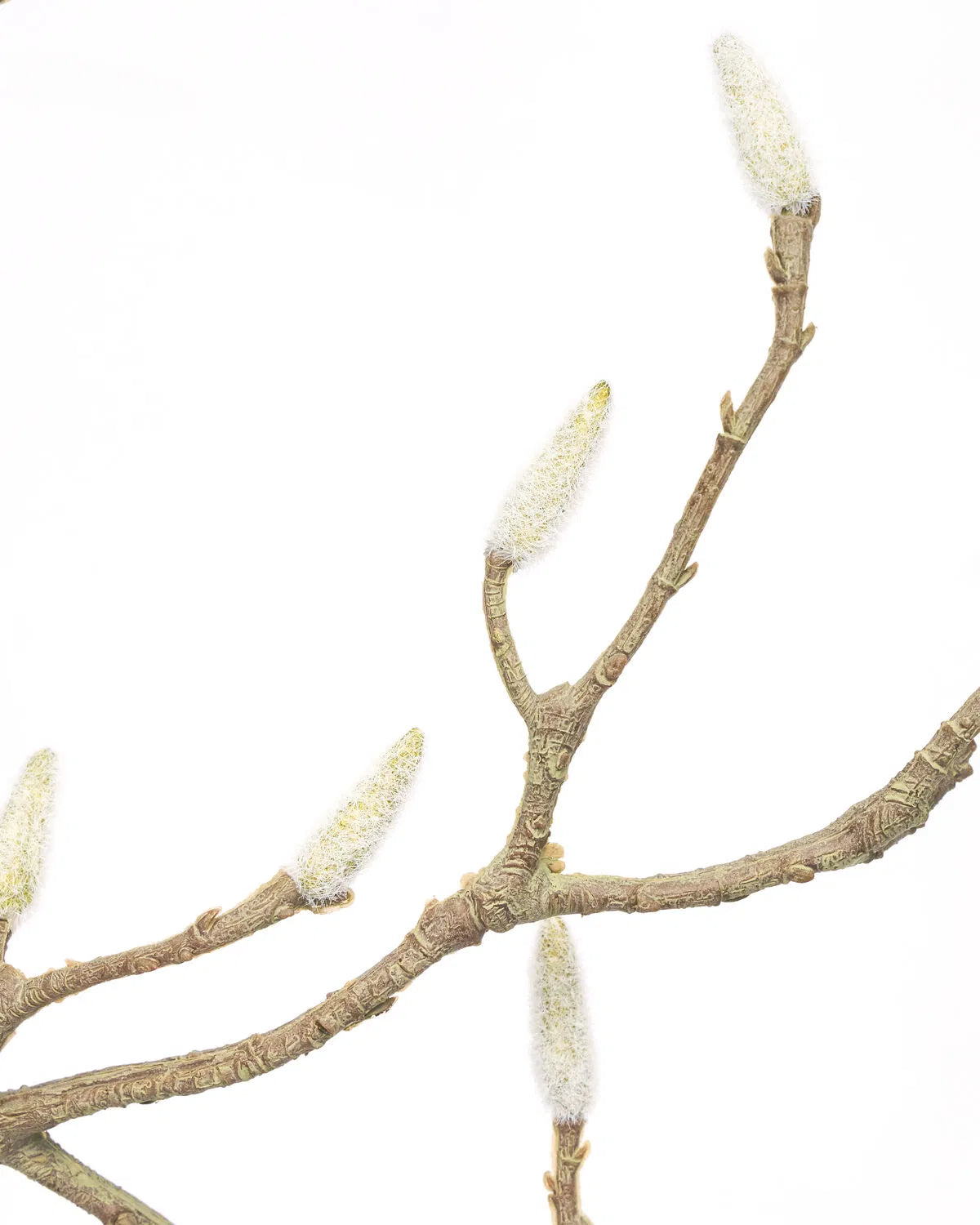 Kunstig magnoliagren i hvid