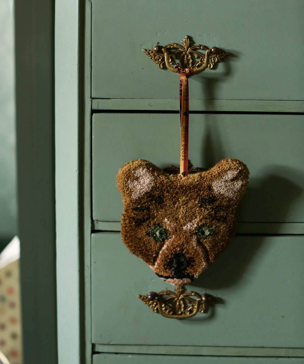 Archie check bear gift hanger