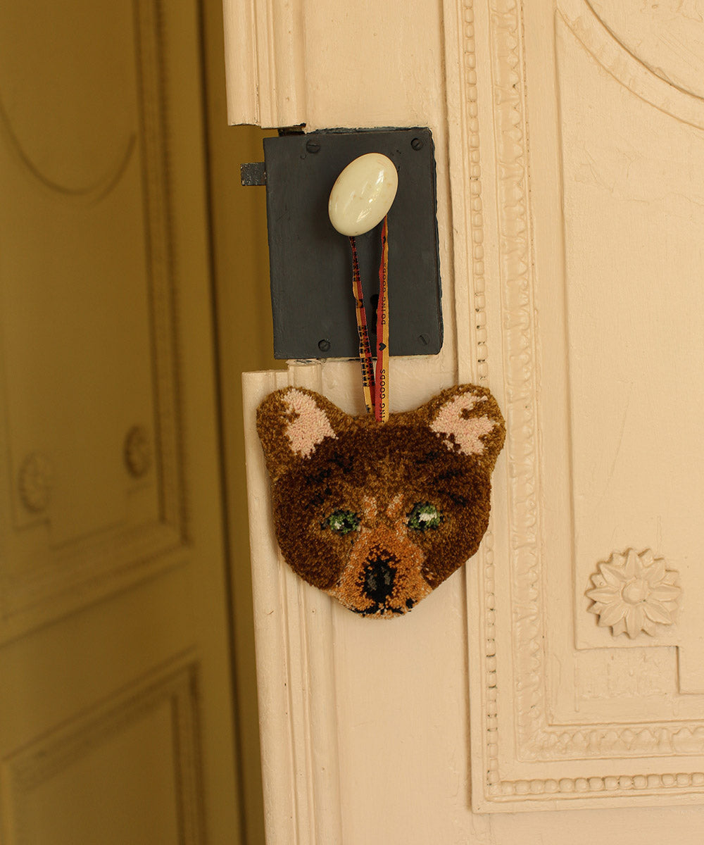 Archie check bear gift hanger