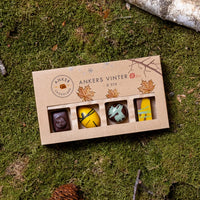 Ankers Vinter – 8 stk. økologiske chokolader – Anker Chokolade