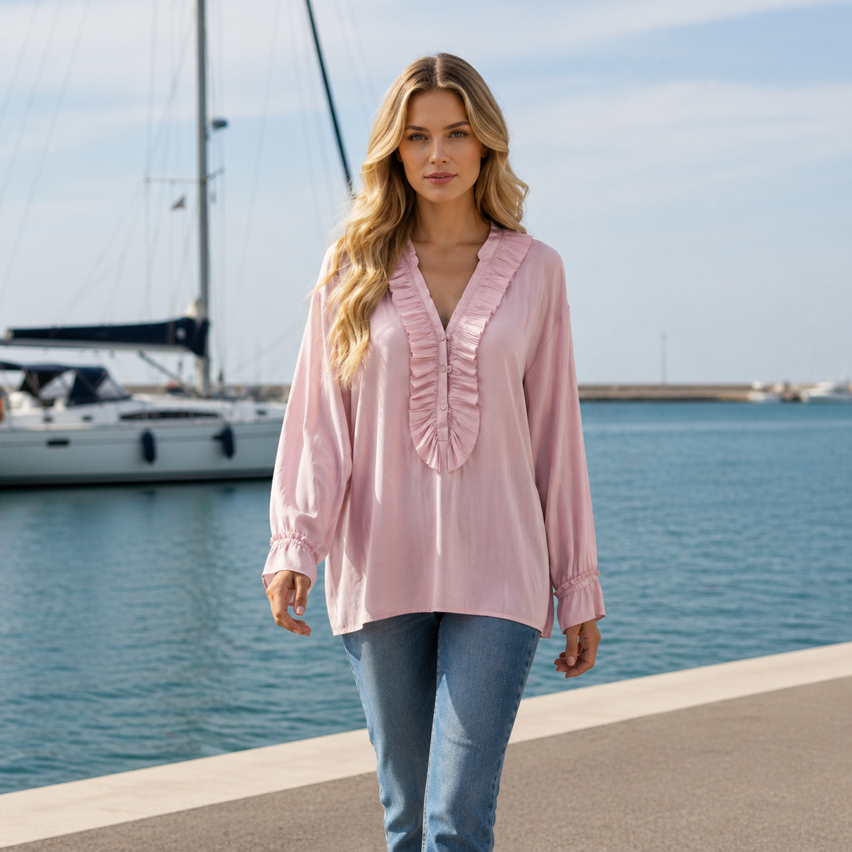 Bluse Benta Rosa Onesize