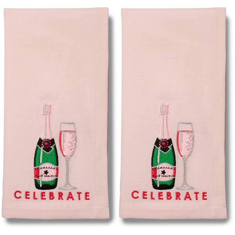 Broderede servietter - 2 stk. | CELEBRATE